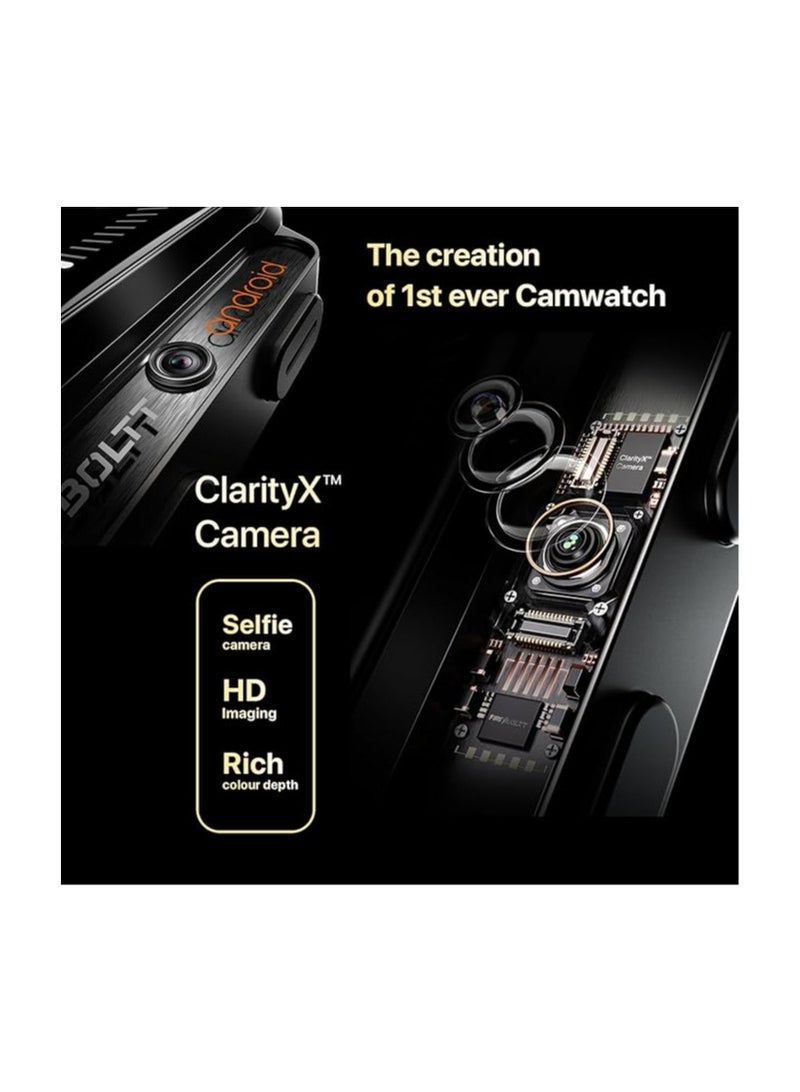 Fire-Boltt Fire-Boltt Snapp Smart Watch, Selfie Camera, 4G Nano-SIM Slot, 54.1mm AMOLED Display, Play Store- Unlimited apps, 1000mAh Battery, 2GB/4GB RAM + 16GB/64GB ROM (Cherry Blush)  - Image 3