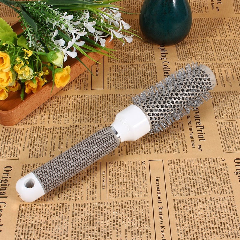 klarako Nano Thermal Ceramic & Ionic Round Barrel Hair Brush, Professional Barber Hairdressing Styling Brushes 1.25inch,Perfect For Hair Drying, Styling, Curling, Adding Hair Volume (32mm=1.25inch) - Image 2