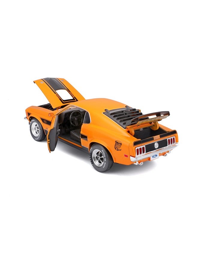 Bburago Maisto 1:18 Special Edition 1970 Ford Mustang Mach 1, Orange, 1:18 Scale - Image 3
