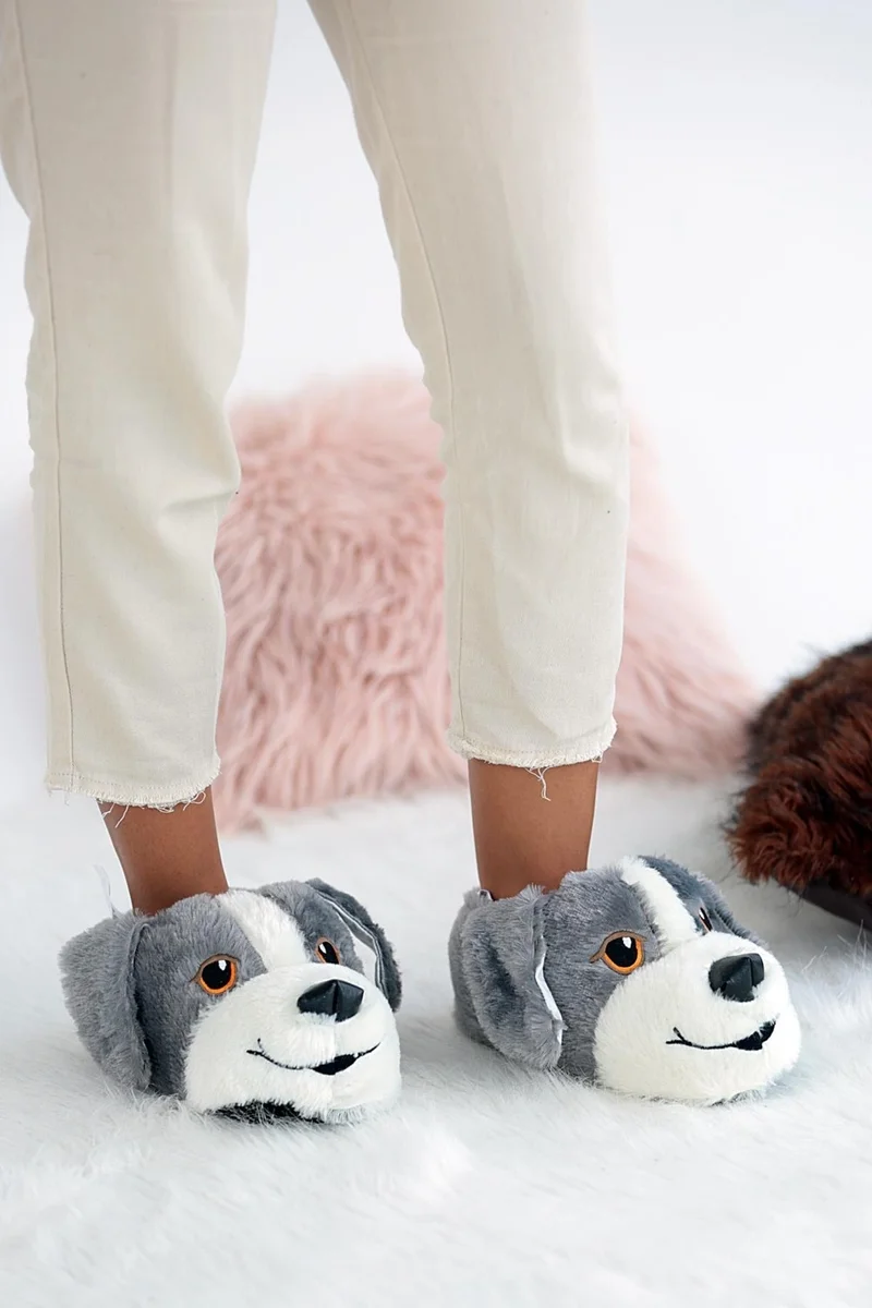 Pembe Potin Pink Potin Cute Dog Thick Sole Fashion Unisex Slippers 001-999-22