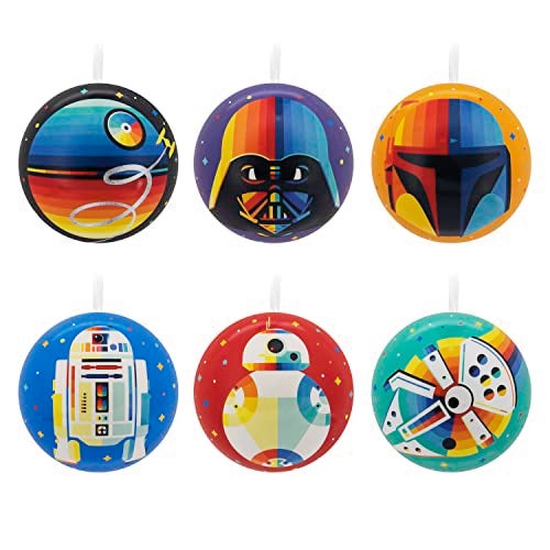 Hallmark Star Wars Tin Ball Christmas Ornaments Set of 12 May The 4th - Image 2