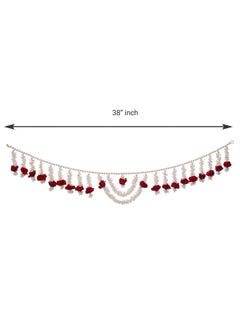 Webelkart Premium Jasmine Beads Handmade Door Toran For Door Home Decoration And Diwali Decoration (Multicolored) 38 Inch  - Image 4
