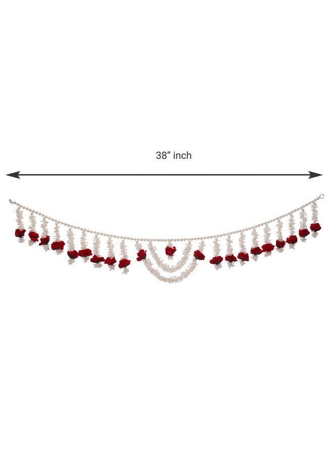 Webelkart Premium Jasmine Beads Handmade Door Toran For Door Home Decoration And Diwali Decoration (Multicolored) 38 Inch  - Image 4