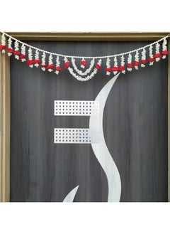 Webelkart Premium Jasmine Beads Handmade Door Toran For Door Home Decoration And Diwali Decoration (Multicolored) 38 Inch  - Image 1