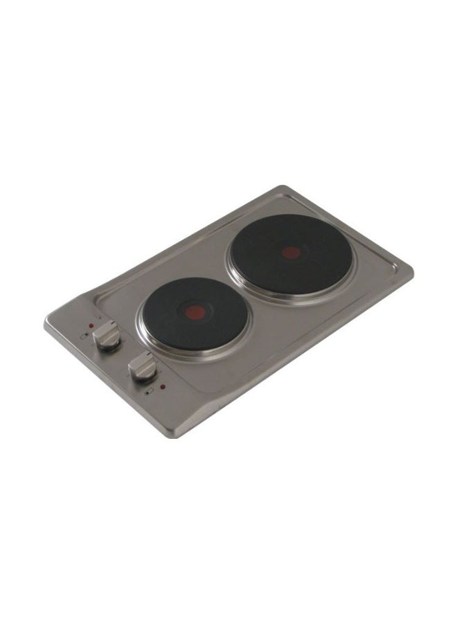 Domino Built-in Electric Hob 30 cm, 2 Electric Plates, Stainless steel, Auto-ignition, Full safety, Italy, ZP.DN2003