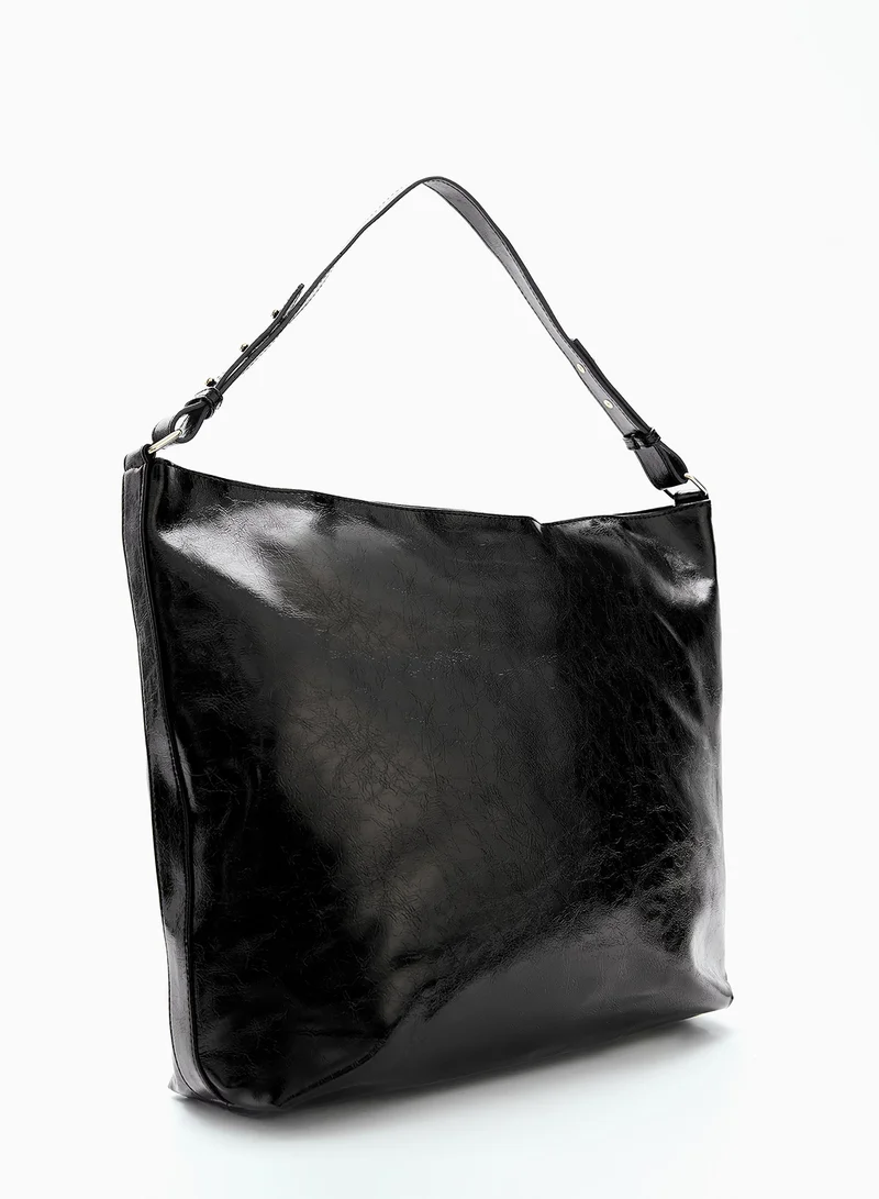 Wecre8 Black Hobo Shoulder Bag