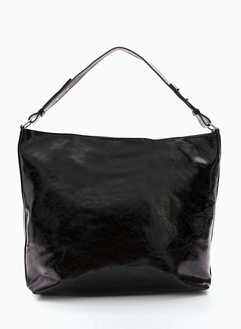 Wecre8 Black Hobo Shoulder Bag