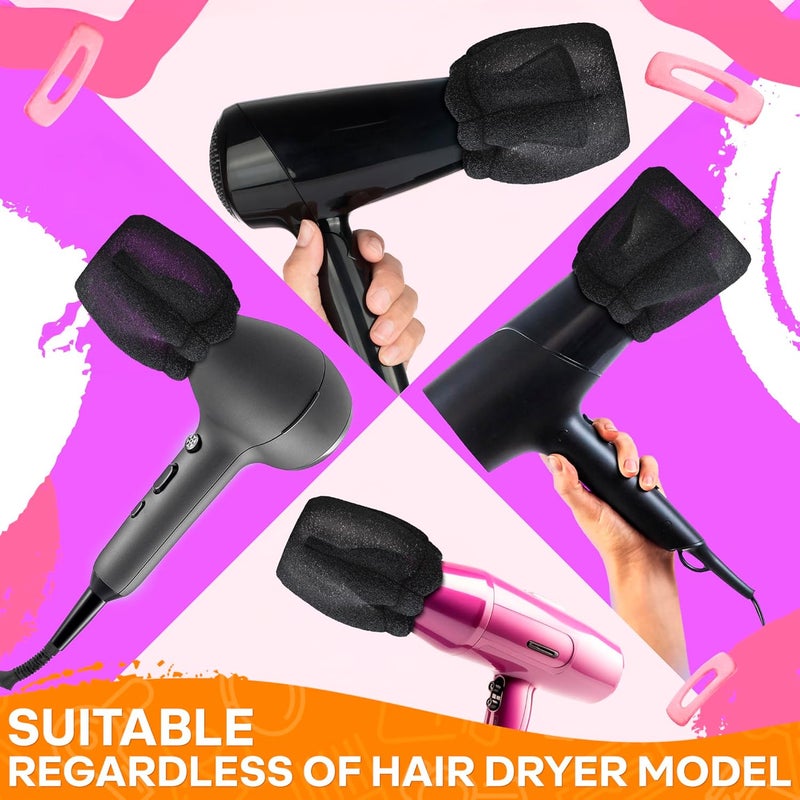 V TOWER 2 Pcs Sock Diffuser for Hair Dryer - Easy to Use 5.12x3.35" Travel Diffuser Attachment for Hair Dryer, Made of Soft and Heat-Resistant Foam - Reusable and Universally Compatible With Most Models - Image 5