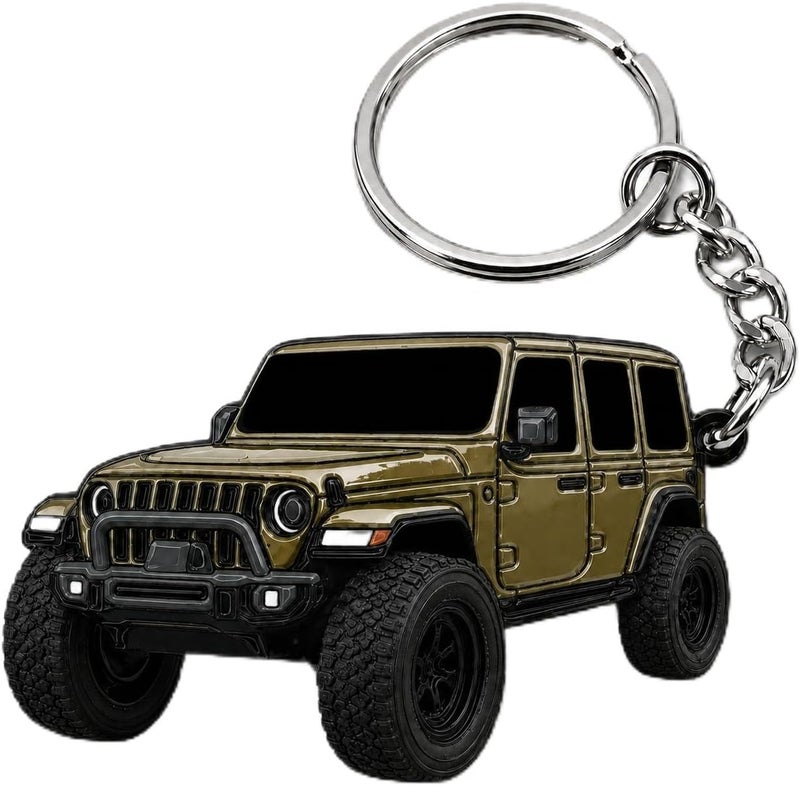 Jeep Wrangler Keychain - Officially Licensed Jeep Rubicon Accessories JL Key Chain JKU 2026 2025 - Image 1