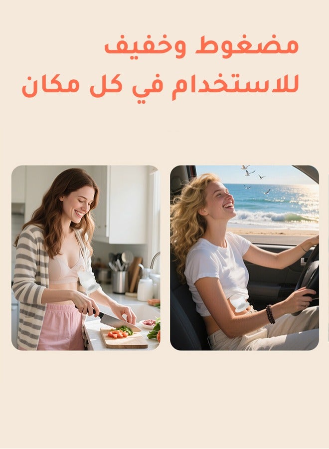 مضخة ثدي يدوية من السيليكون مع غطاء مانع للتسرب + فرشاة تنظيف الحلمات – 100 مل لجمع الحليب للأمهات - Image 5