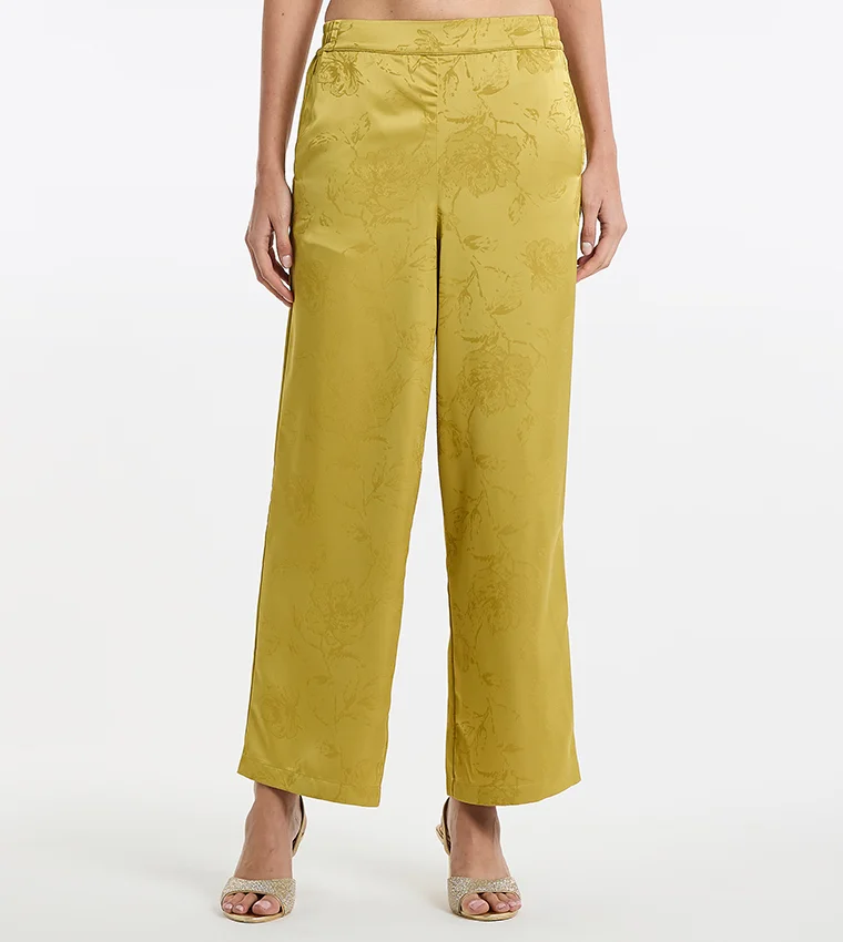 بي سي بي جي BCBG Jacquard Straight Pants