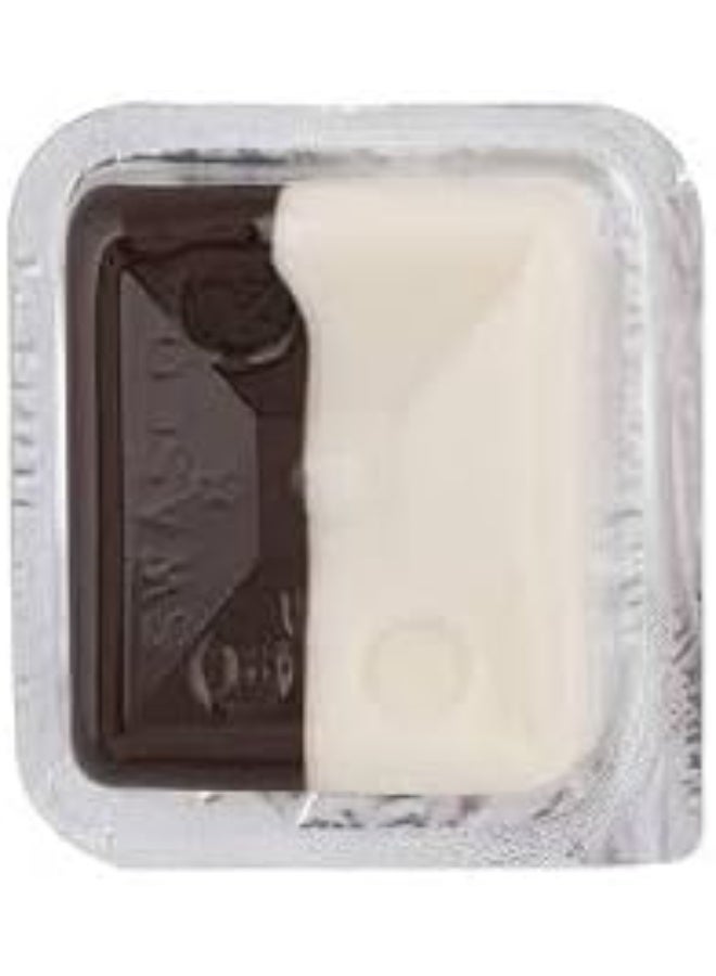 Swasco مربعات شوكولاتة سينو – شوكولاتة بني ووايت، عبوة 12 قطعة | طبقتين من شوكولاتة الحليب والشوكولاتة البيضاء | قطع ناعمة ولذيذة الحجم الصغير - Image 2