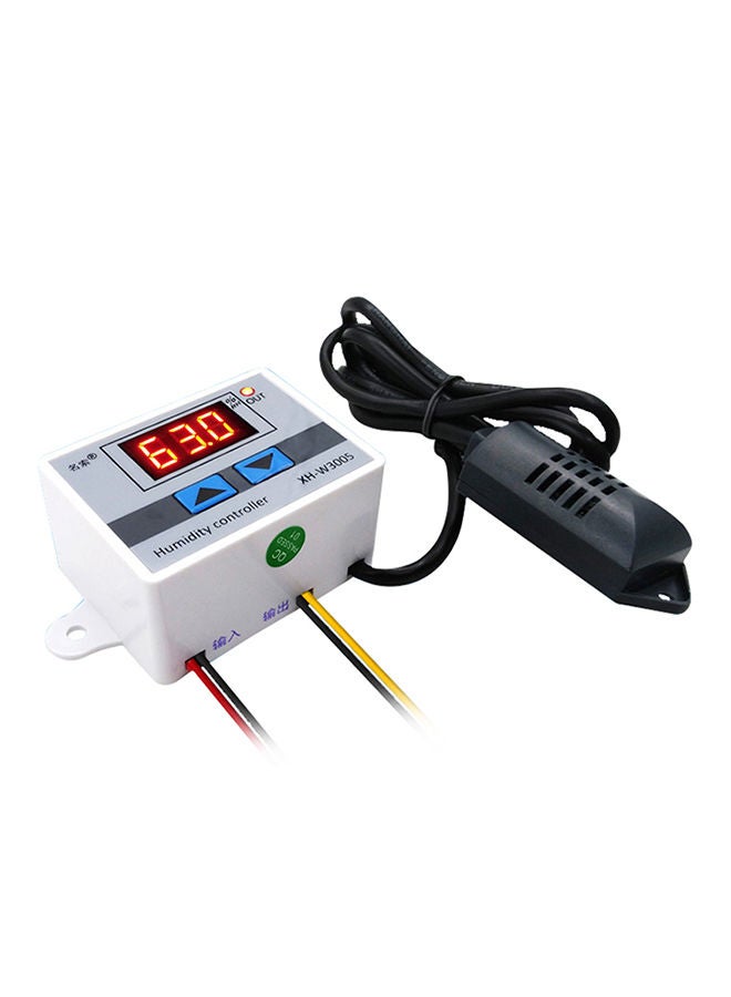 NIBEMINENT Digital Humidity Controller Hygrometer Switch with Sensor Multicolour 0.09kg