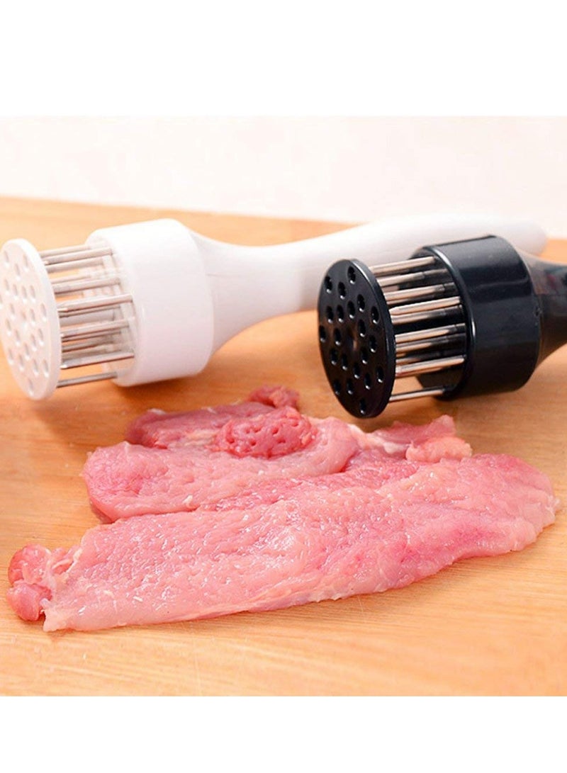 Oasisgalore 2 Pack Meat Tenderizer Tool, 21-Pin Stainless Steel Meat Tenderizer Needle with Safety Guard  - Image 3