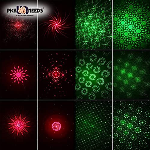 Pick Ur Needs Mini LED Stage Lighting Projector Sound Activated Flash Strobe for Party and Diwali Decoration (Multicolor) (Laser 12D Light) - Image 3