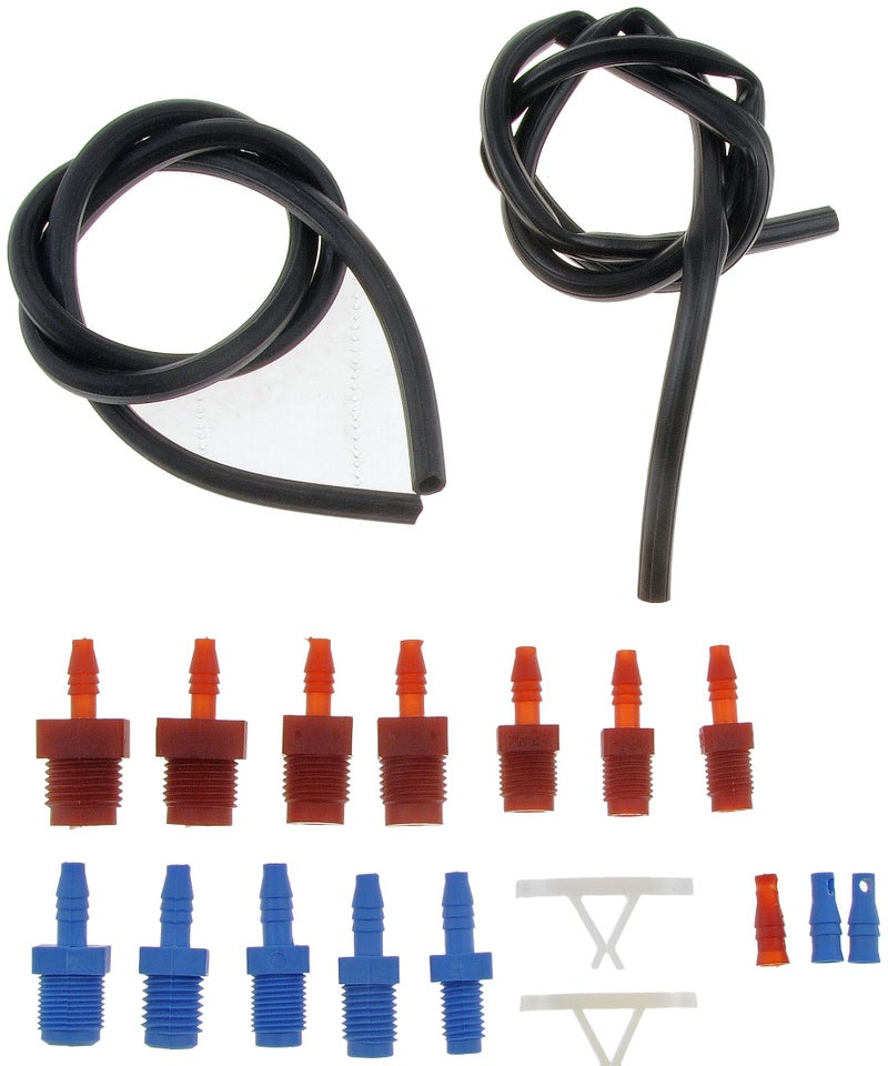 Dorman 13911 Master Cylinder Bleeder Kit - 22 In. Hose, Clip, And Sae And Metric Fittings Universal Fit - Image 2