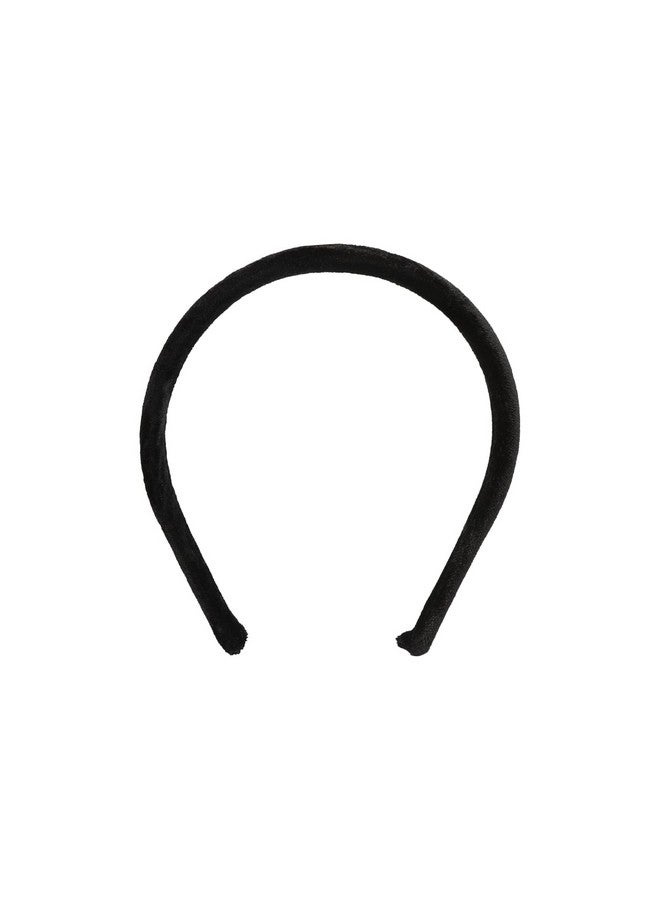 Accessher Velvet Fabric Black Color Stretchable Gym Wear & Casual Wear hair bands for girls/Headbands for women/Hair Accessories for Women and Girls Pack of 2 - Image 4