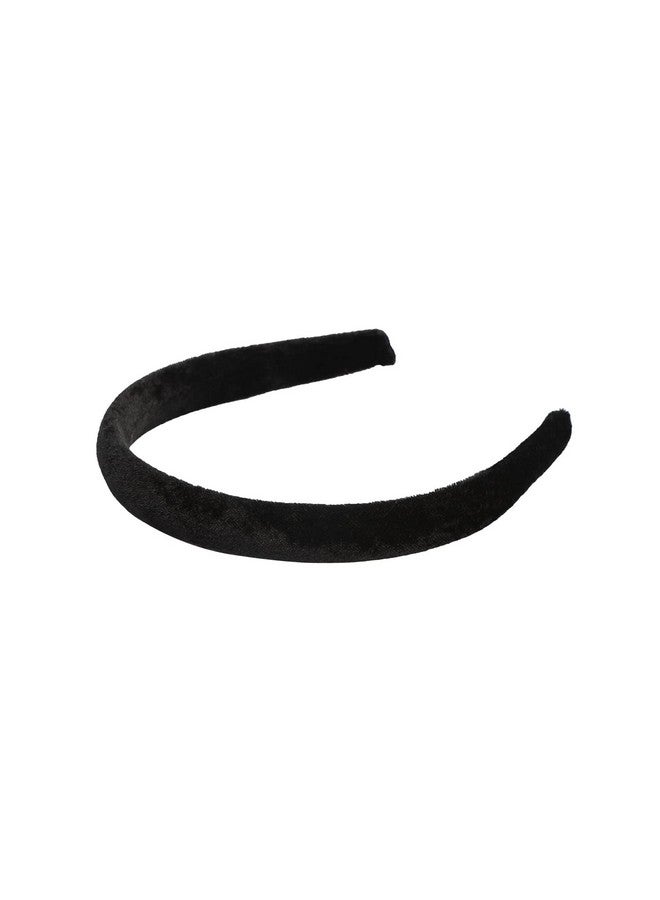 Accessher Velvet Fabric Black Color Stretchable Gym Wear & Casual Wear hair bands for girls/Headbands for women/Hair Accessories for Women and Girls Pack of 2 - Image 5