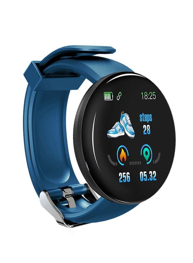 D18 Waterproof Smartwatch Blue， smart sports bracelet, a health management assistant - Image 1