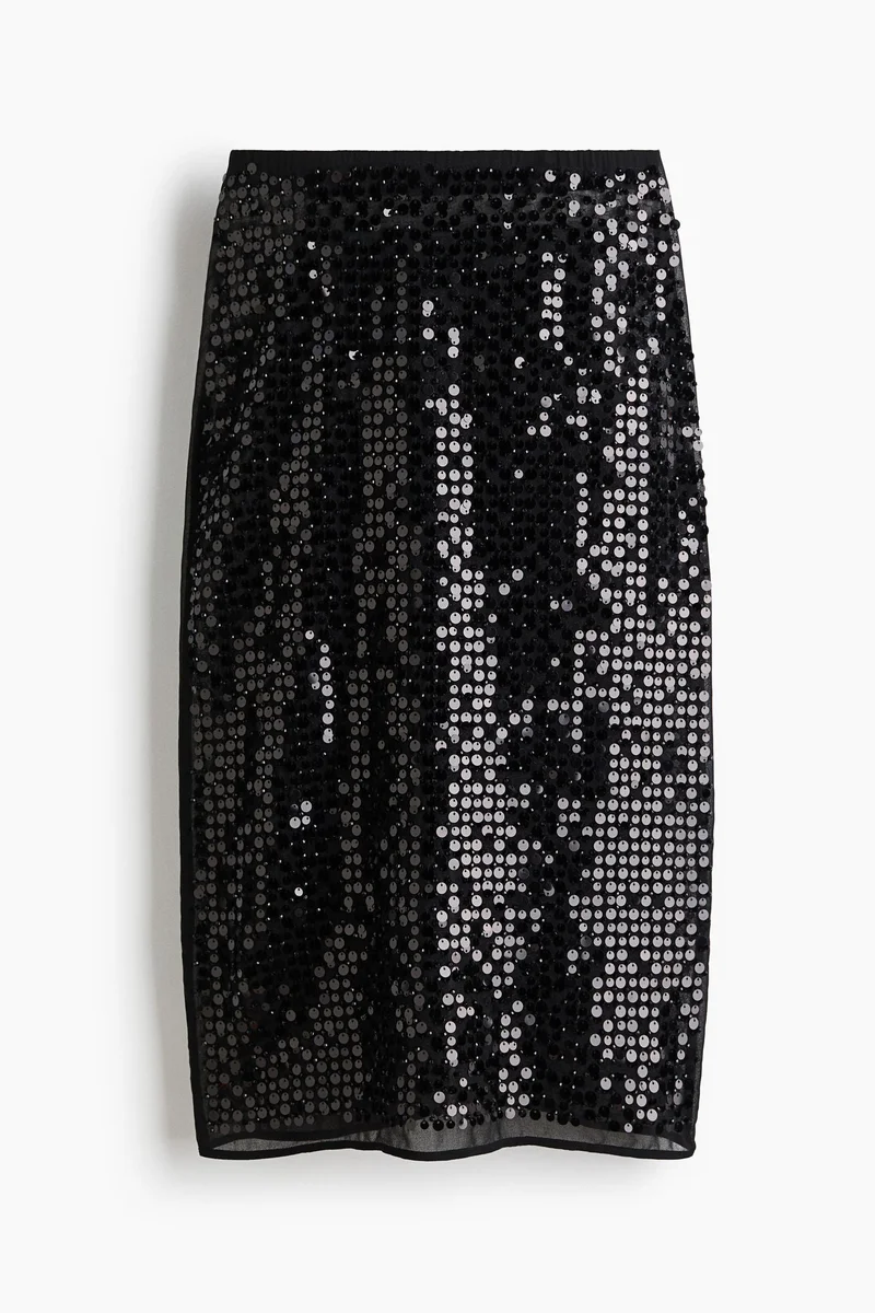 H&M Sequined pencil skirt