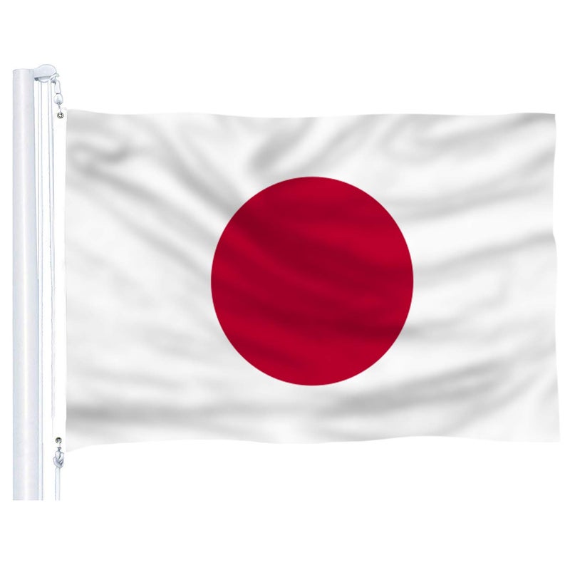 DFLIVE Japan Flag 3x5 Ft Thicker Polyester The Japanese National Banner with Brass Grommets - Image 1
