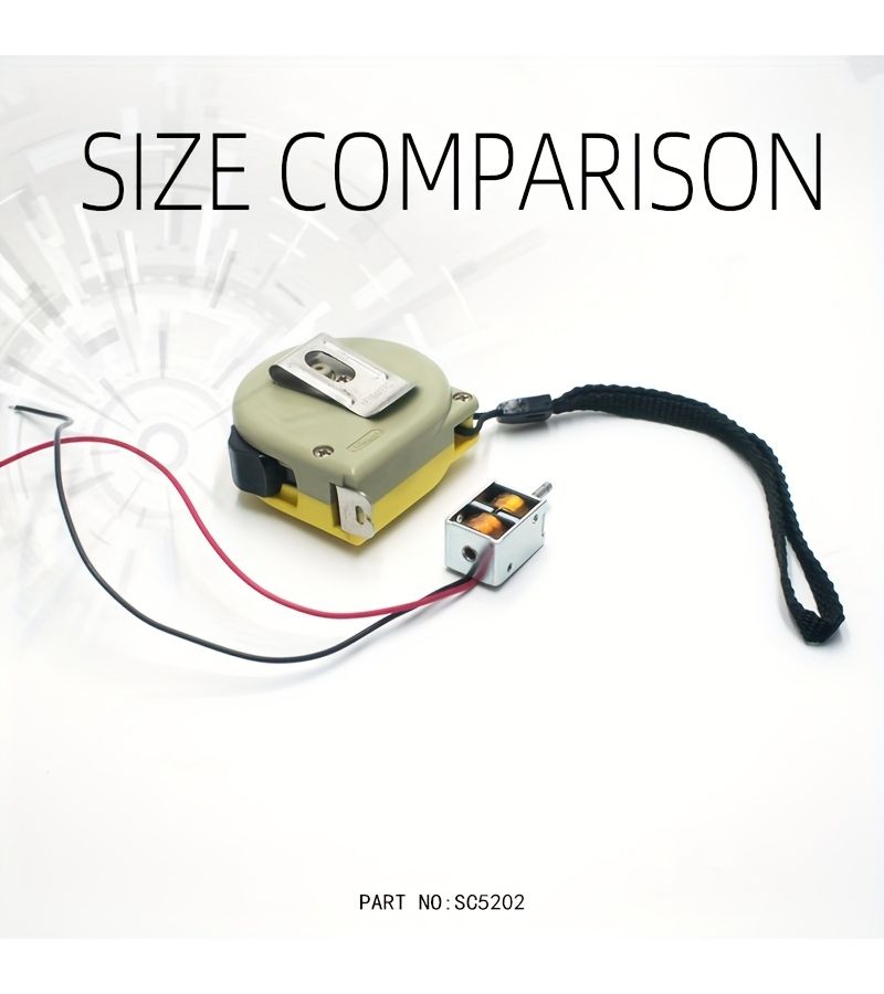 DC 12V قفل كهرومغناطيسي ذو جر ودفع ذاتي الإبقاء صغير الحركة الخطية قفل مزلاجي مشغل لصمام التحكم في الفرامل مكونات الإنتاج نظام التحكم في البوابة صندوق الطرود قفل آمن موديل SC5202 - Image 2