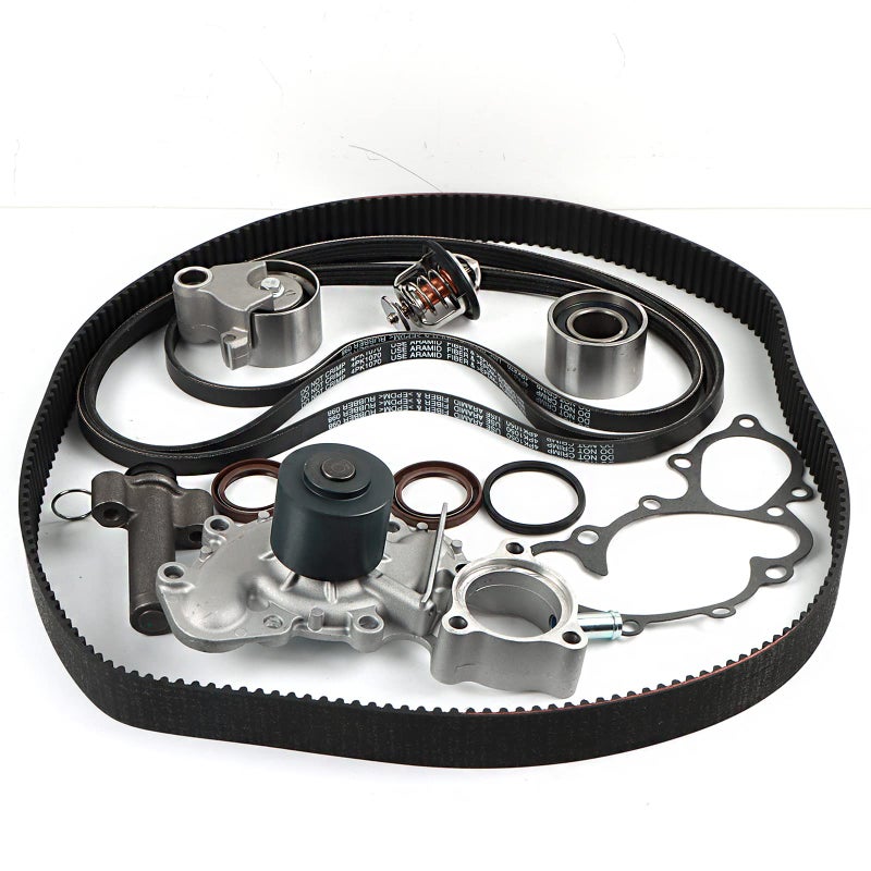 DAYSYORE 34L Engine Timing Belt Kit with Water Pump Fits for 4RUNNER TACOMA TUNDRA 34L V6 Engine Timing Belt Water Pump Kit 1Year Warranty