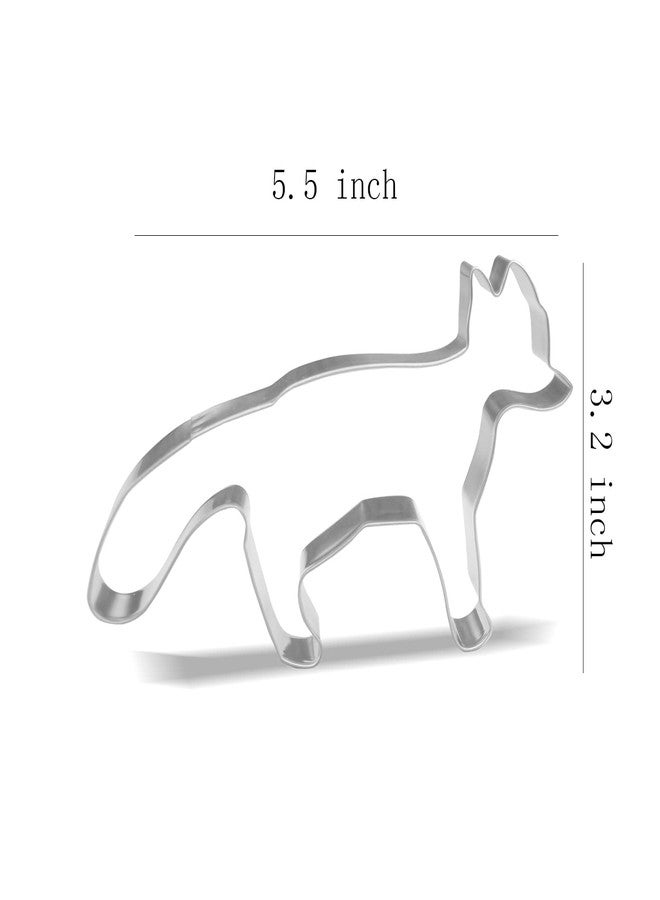 Keewah Fox Cookie Cutter - 5.5 x 3.2 inch - Stainless Steel - Image 2