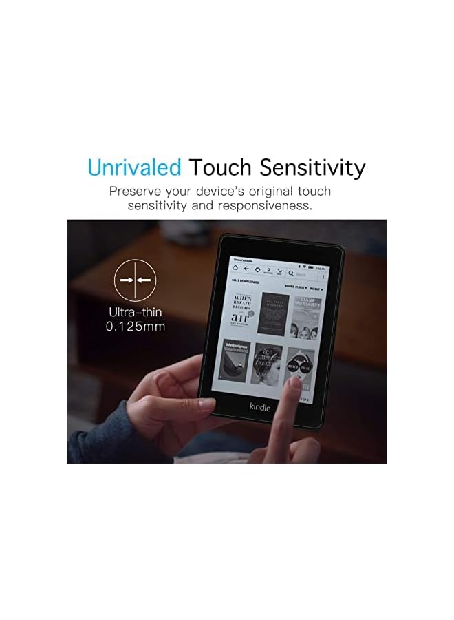 erorex 2 Pack Kindle Paperwhite 10Th Generation Anti Glare Film Screen Protector 2018 Releases 6” Full Coverage Scratch Resistant Pet Protective Film Matte  - Image 3