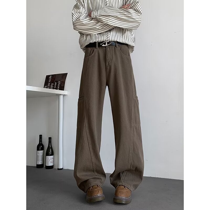 Unisex Classic Denim Jeans Loose Fit Daily Outdoor Wear - Image 1