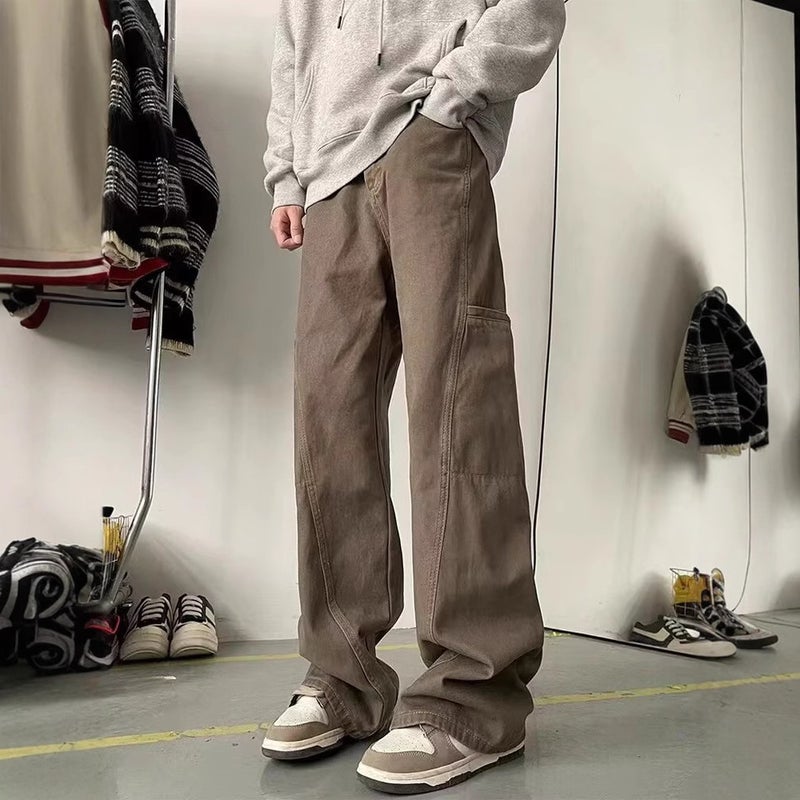 Unisex Classic Denim Jeans Loose Fit Daily Outdoor Wear - Image 4
