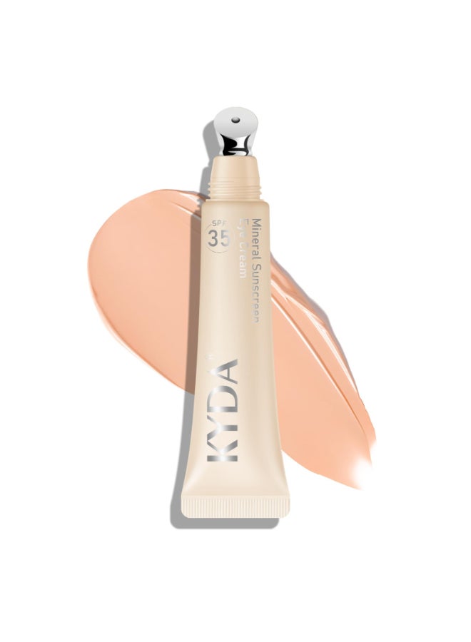 KYDA Mineral Sunscreen Eye Cream 3in1 AntiAging Eye Cream SPF 35 for Dark Circle and Fine Lines Medium - Image 2