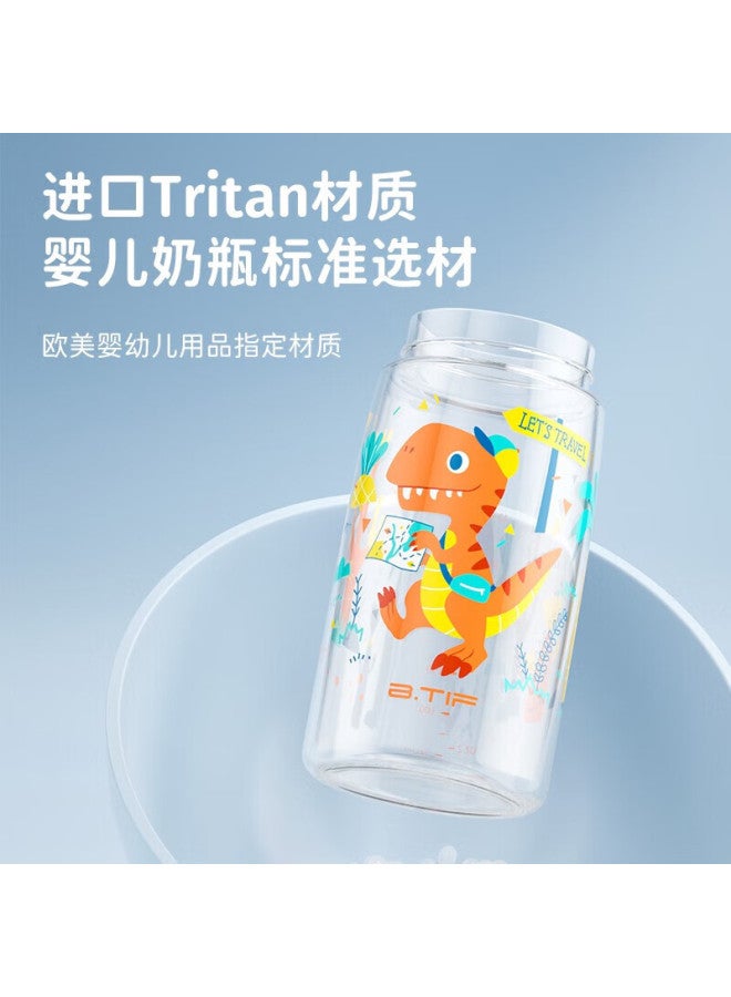 Btif Children's Water Bottle Summer Cute High-value Magnetic Suction Cup Lid Student School Drinking Cup Dinosaur Paradise - Image 1