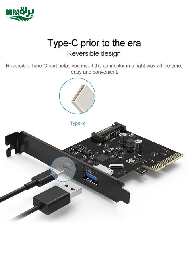 BURAQ - ORICO PA31-AC 2 Port USB3.1 PCI-E Adapter - Image 1