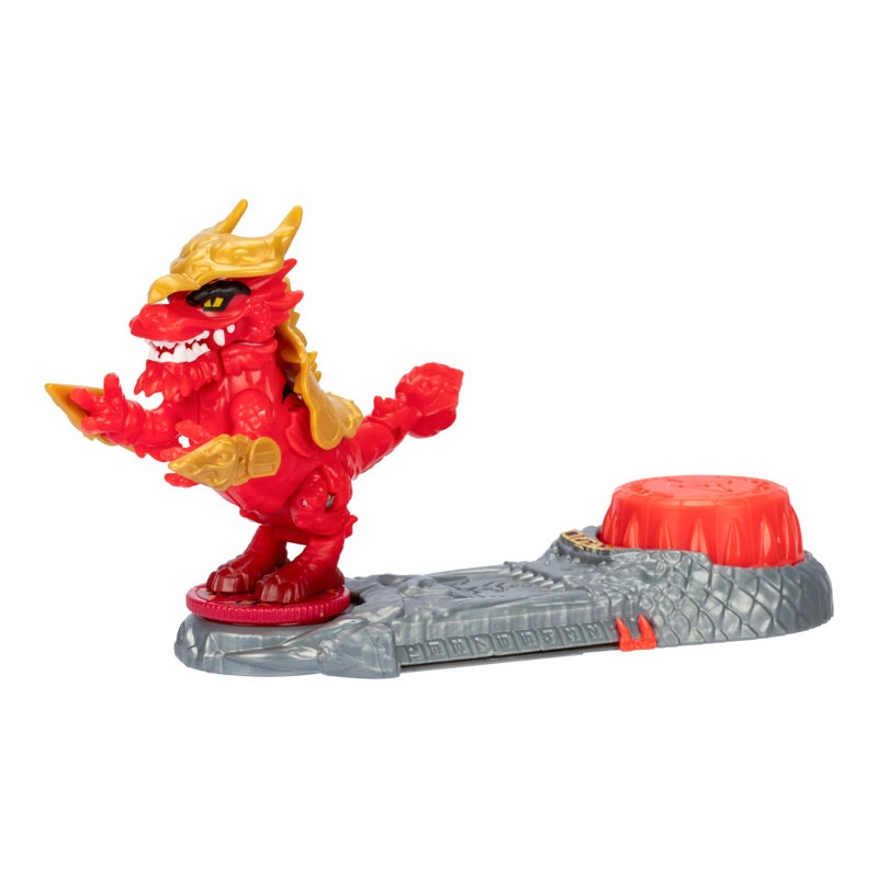 AKEDO Legends of Akedo Ninja Bosses Scorched Claw 3 Tall Battling Action Figure with 360 Tail Whip and Claw Attack Spin Action Double Defense Armor That Pops Off When Struck 4 Ninja Bosses to Collect - Image 2