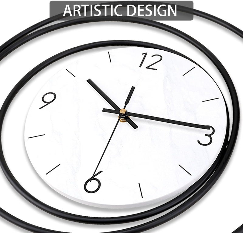 Dankeit Wall Clock,16inch Decorative Wall Clocks,Silent Non-Ticking Quality Quartz Wall Clock Battery Operated,Large Wall Clock for Living Room,Kitchen,Home,Bathroom,Bedroom Wall Decor - Image 3
