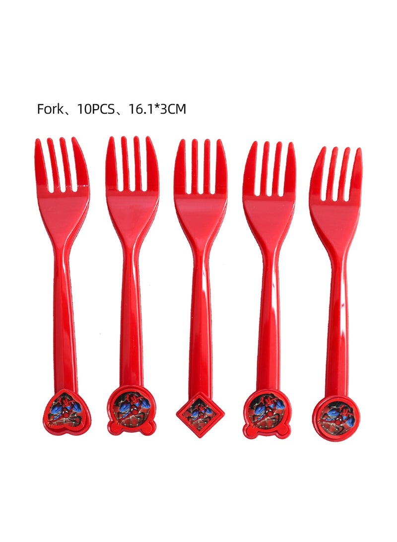 Spiderman Themed Party Supplies Set With Tableware for Kids Birthday Celebrations - Image 5