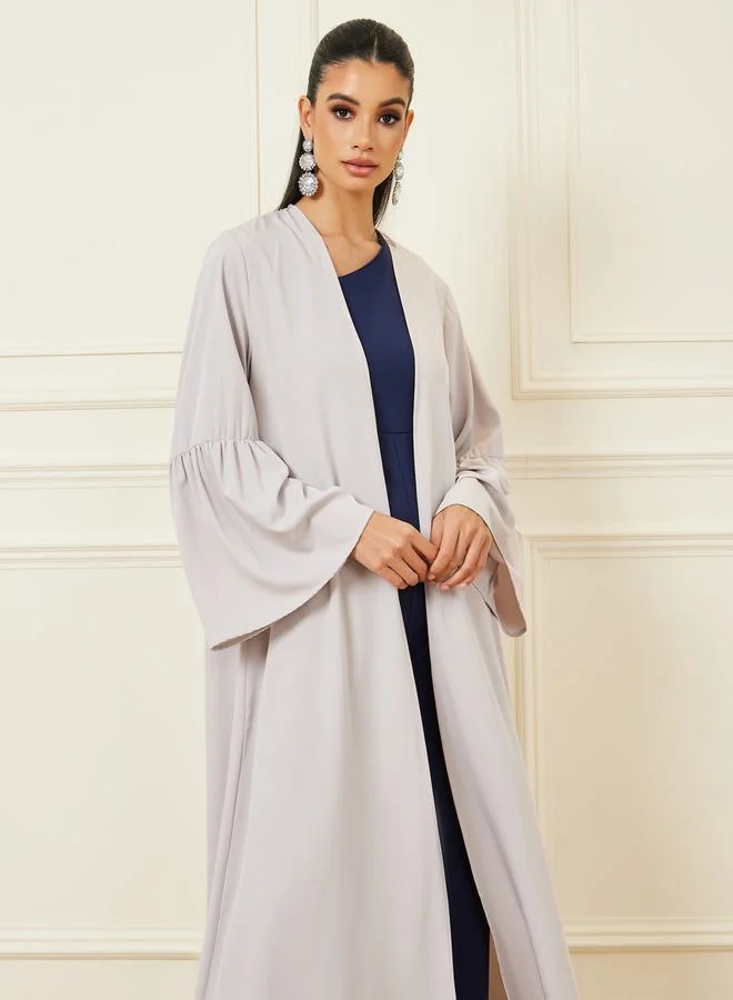 Styli Bell Sleeves Regular Fit Maxi Length Kimono