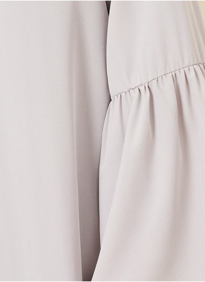 Styli - Bell Sleeves Regular Fit Maxi Length Kimono - Image 1