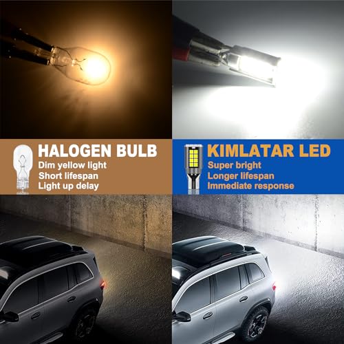 KIMLATAR 921 LED Bulbs Reverse Light 912 T15 Back up Reverse light Bulbs 6000K 500% Super Bright White W16W 906 904 902 Super Bright 912 LED Bulbs Direct Reverse Replacement Lamps（Pack of 2） - Image 4
