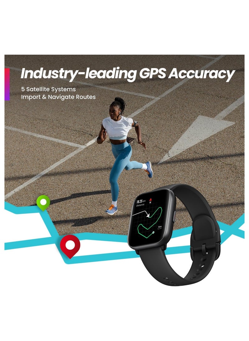 Generic - Amazfit Active Smart Wacth With 100+ Watch Faces, Long Lasting Battery 14 Days Typical Usage, 120 Plus Sports Mode, 5 Satellite Positioning Systems, Notifications & Bluetooth Calling and Music - Pink - Image 1