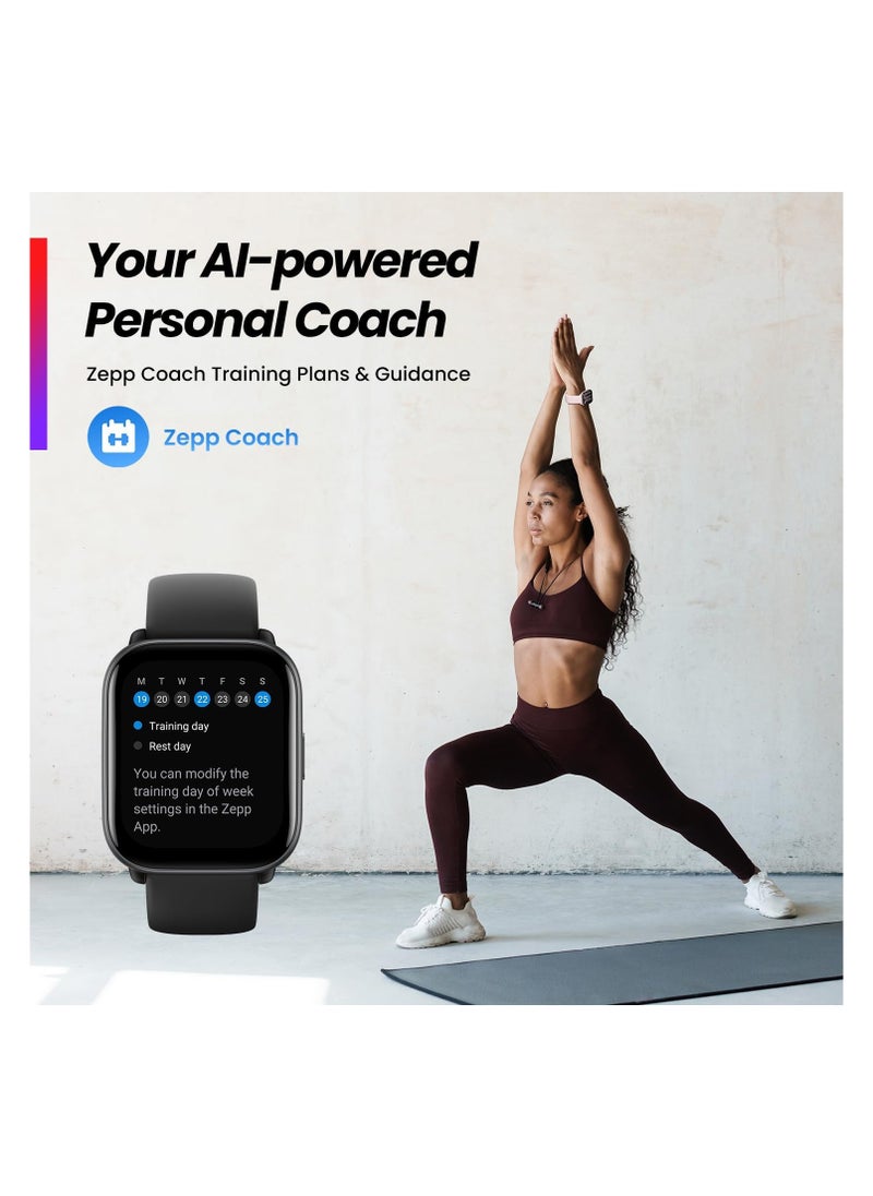 Generic - Amazfit Active Smart Wacth With 100+ Watch Faces, Long Lasting Battery 14 Days Typical Usage, 120 Plus Sports Mode, 5 Satellite Positioning Systems, Notifications & Bluetooth Calling and Music - Pink - Image 1