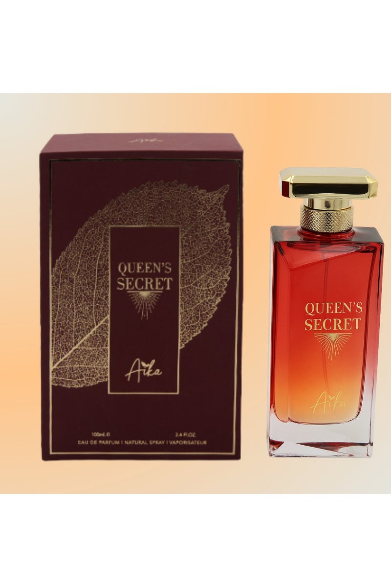 ايكا عطر أيكا كوينز سيكريت للنساء، 80 مل، عطر يدوم طويلاً للجسم والشعر، عطر خالٍ من الكحول للنساء بمزيج من زهر البرتقال والبرغموت ومسك الروم - Image 1