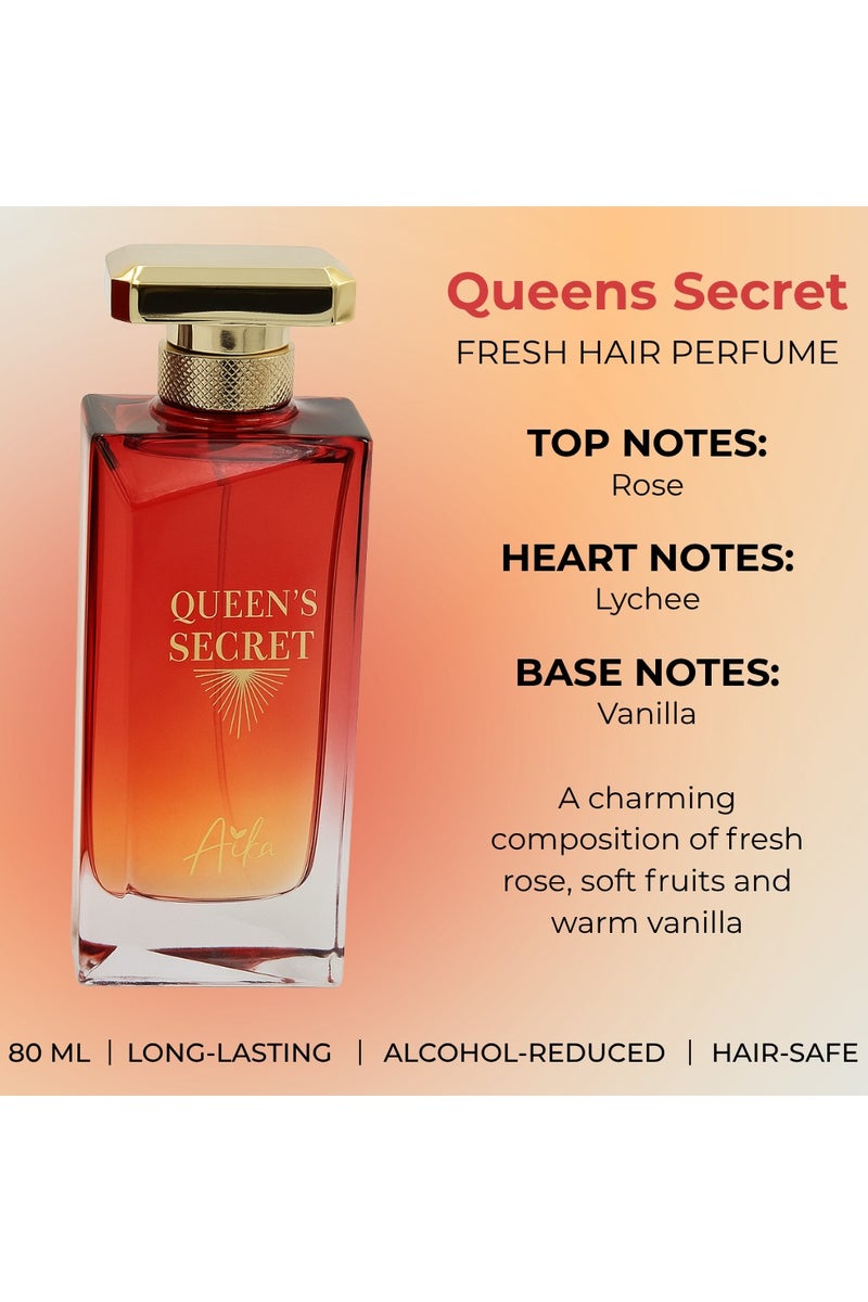 ايكا عطر أيكا كوينز سيكريت للنساء، 80 مل، عطر يدوم طويلاً للجسم والشعر، عطر خالٍ من الكحول للنساء بمزيج من زهر البرتقال والبرغموت ومسك الروم - Image 4