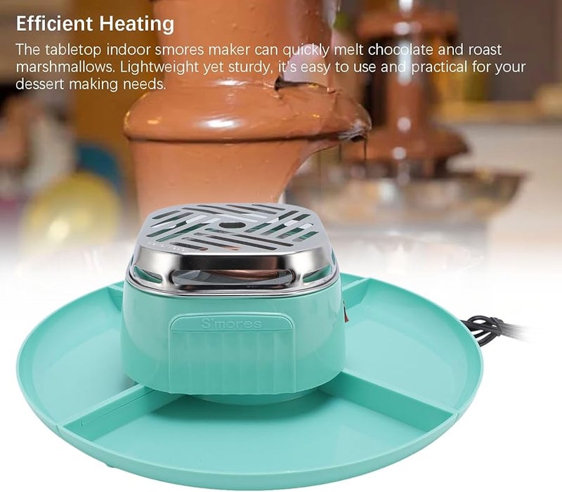 Adjustable Temperature Electric S Mores Maker Indoor Tabletop Dessert Roaster Kit - Image 4