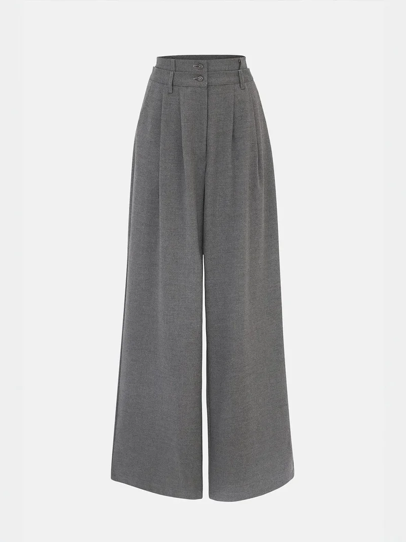 زوبعة بنطلون واسع بخصر مزدوج