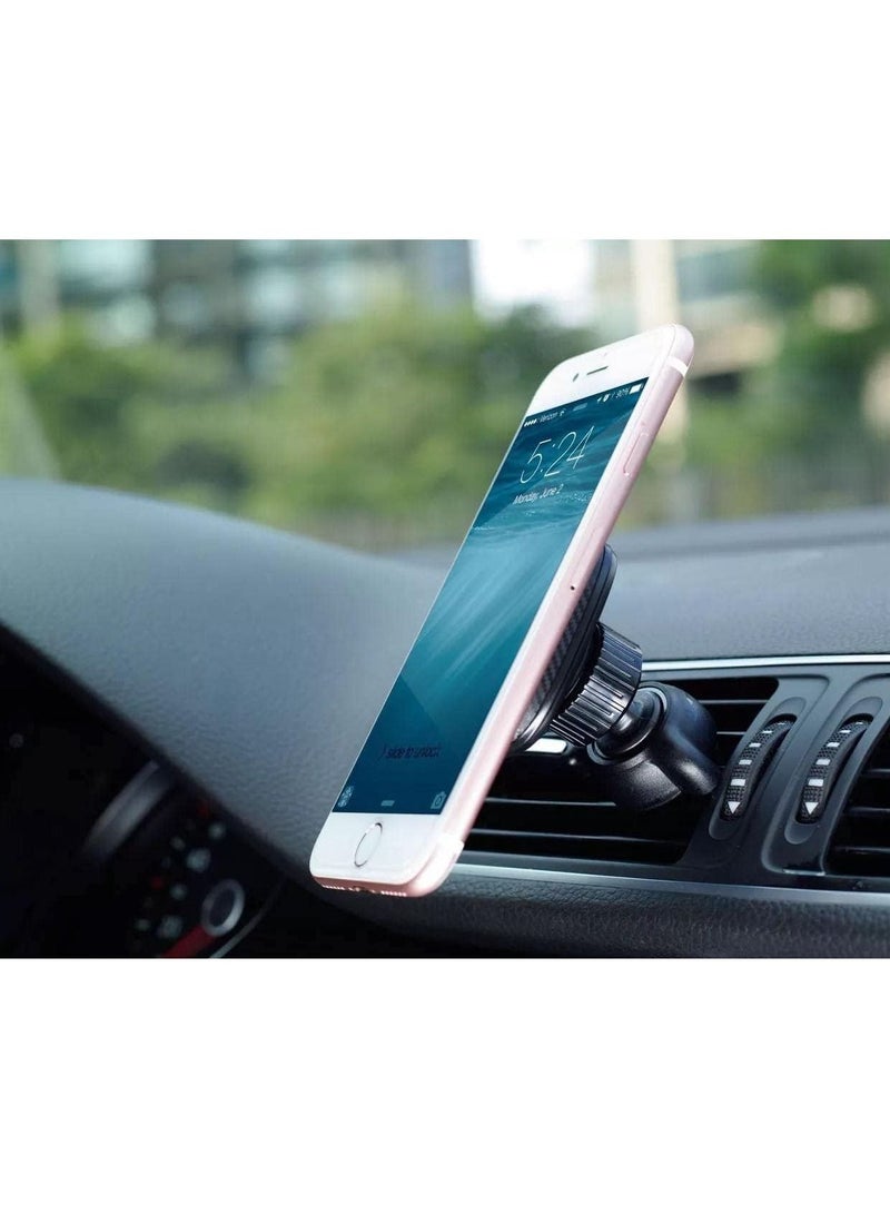 ELTRAZONE 2 in 1 Car Phone Holder, Universal Mobile Phone Car Mount 360° Magnetic Rotation for Auto Windshield and Dash, for Cell Phones Apple iPhone 12, 12 Pro, Android(AD-CH61) (AD-A101) - Image 4