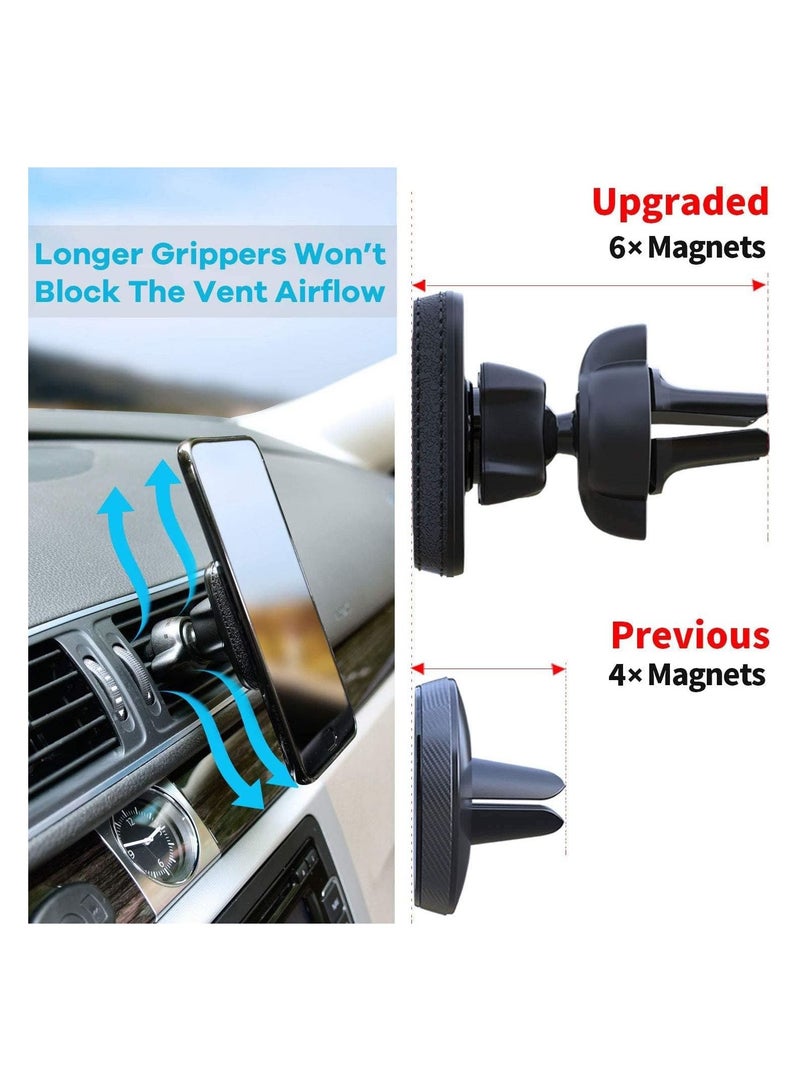 ELTRAZONE 2 in 1 Car Phone Holder, Universal Mobile Phone Car Mount 360° Magnetic Rotation for Auto Windshield and Dash, for Cell Phones Apple iPhone 12, 12 Pro, Android(AD-CH61) (AD-A101) - Image 3