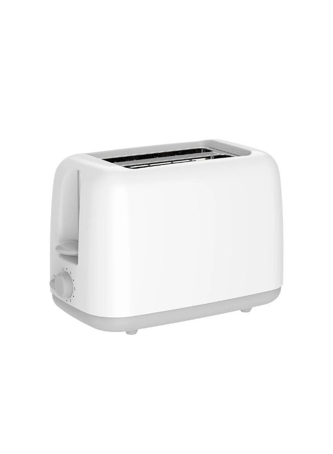 Winning Star Bread Toaster, 2 slices, 6 toasting levels, retractable crumb tray, stainless steel top cover, white, ST-9359 - Image 1