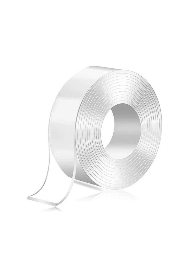 General - 2 Piece Double Side Heavy Duty Tape .Elegant 3M Magic Adhesive Tape Washable Waterproof Double Sided Mounting Transparent Acrylic Clear - Image 1